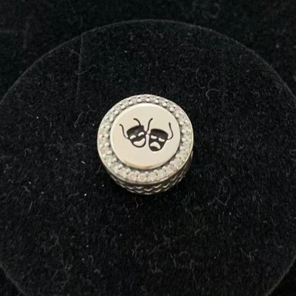 Pandora The World Is Your Stage Theater Mask Dangle Charm